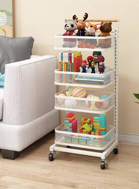 小推儿车置物架移动带层纳轮卧室婴用品收架三四层家1688y101用厨