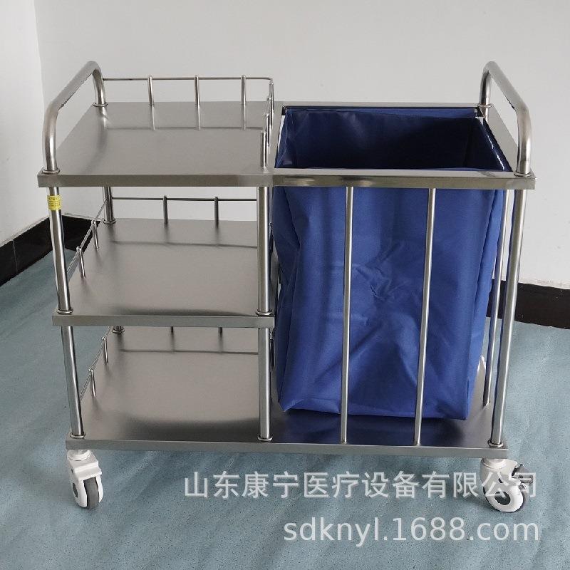 层晨间理车可拆护卸物三BRJ袋车双桶垃圾车加厚304不锈钢被服污车