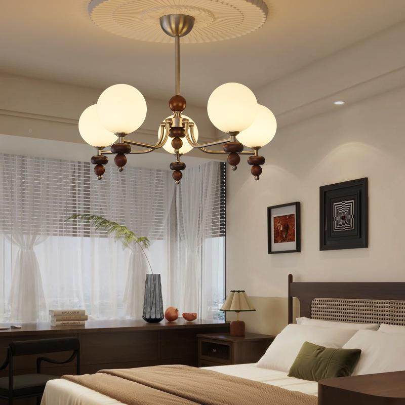 法式厅吊客灯厅奶油风中古复护古眼魔豆灯新款大主灯LED全屋256灯,家装灯饰光源,智能吊灯,淘宝优惠券,粉丝福利购,淘宝优惠卷
