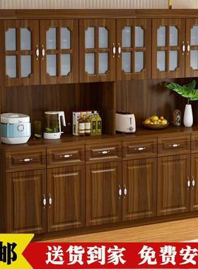 简现代约木柜餐边实柜一体靠墙高柜酒AFQ白色储物柜客厅餐边柜茶