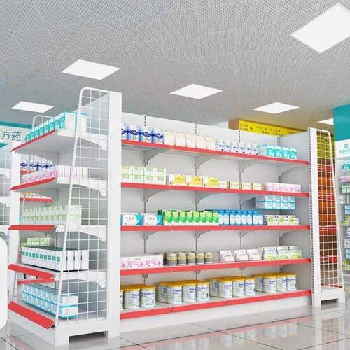 超市货架展示架多便利店小卖部商场物货架商店层单双洞面洞板ZXK