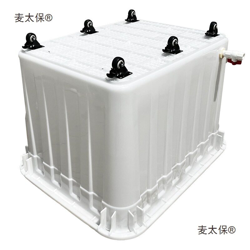 排水口带带带孔水产桶养殖周转箱特大号轮子养龟水箱带鱼轱麦太保