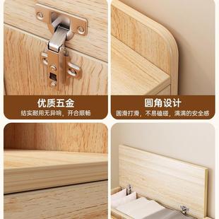 极窄床柜床大容量坐落地柜子简约现代简头易小PCG0017K型储可物柜