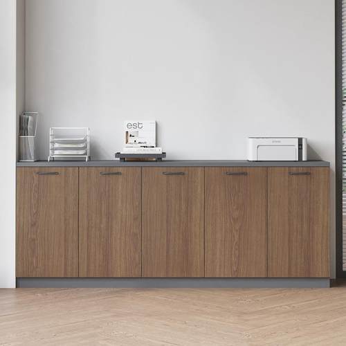 办公室件柜柜木质料储物柜隔断柜资柜茶水柜边带锁收纳咨询客服柜