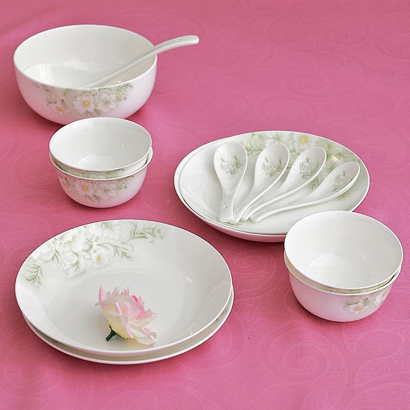唐山骨瓷14头餐具送礼佳品厂家陶用品瓷glZ1204oo