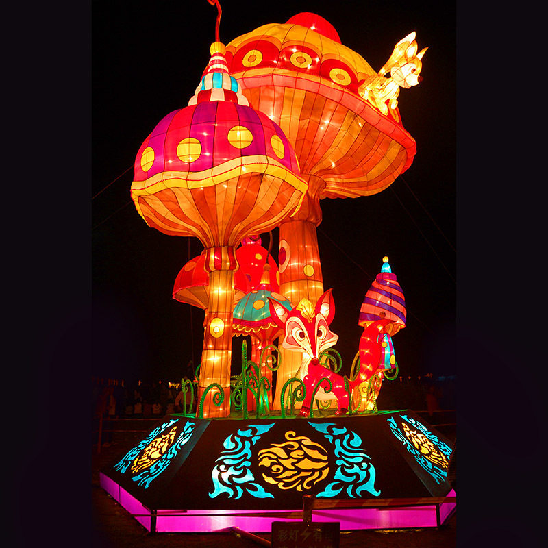 网红手工创意锦鲤造型灯自贡灯会卡通动物花灯文旅夜游氛围灯摆件