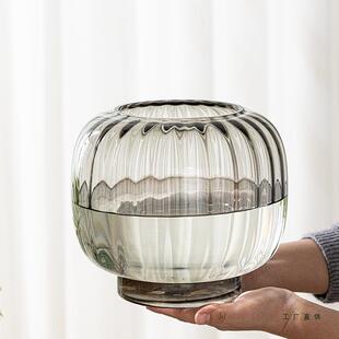 水培器皿创意玻璃盆花水养植物F5M69J58白掌红掌绿大萝花瓶透明插