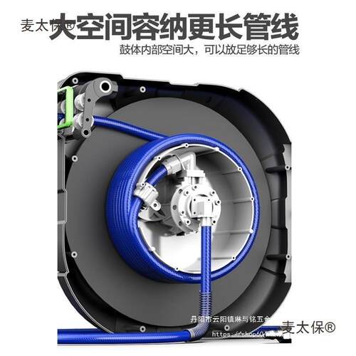 气鼓自动伸缩卷管器电鼓高压水鼓修车超长20米气管绕管器气麦太保