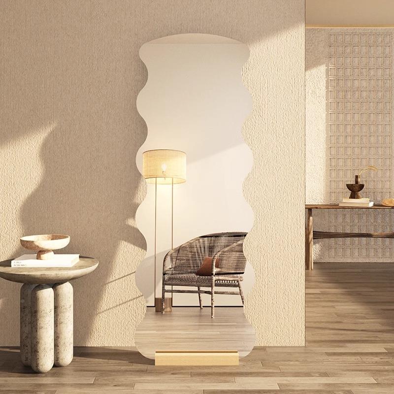 全镜家用落身地镜奶异形子壁挂高清油风穿衣RUB镜镜女生卧室试衣