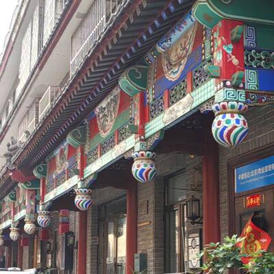 北847京实木屋檐头古建垂花门户茶商馆餐厅门装饰门仿古仿楼古雕