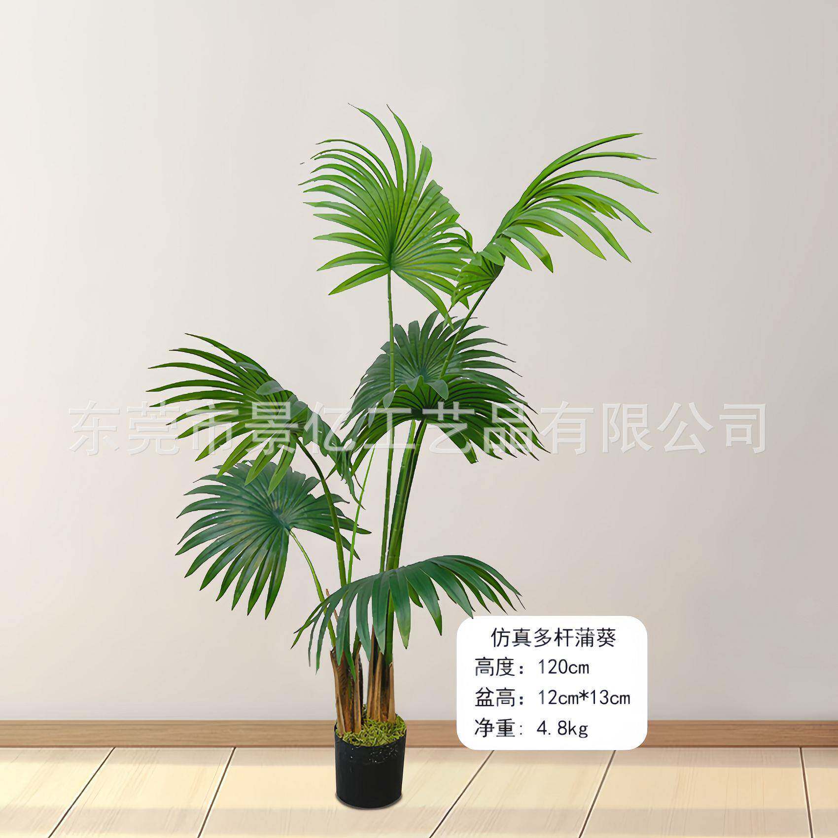 树仿真蒲葵树葵唐内棕葵人造扇JY-02盆栽室外假绿植扇形树道具装