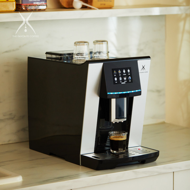 远岸意式全自动咖啡机商用办公室研磨一体打奶泡智能触控豆粉两用