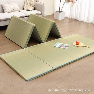 蔺草密径折叠榻榻米垫子日式茶室地垫椰棕打地铺夏季午休垫飘窗垫