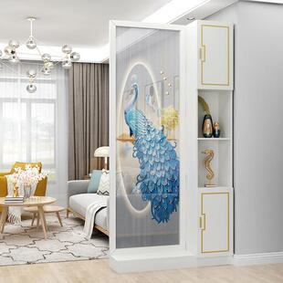 cs新中式入户屏风隔断柜客厅玄关柜正对进门口遮挡实木置物架轻奢