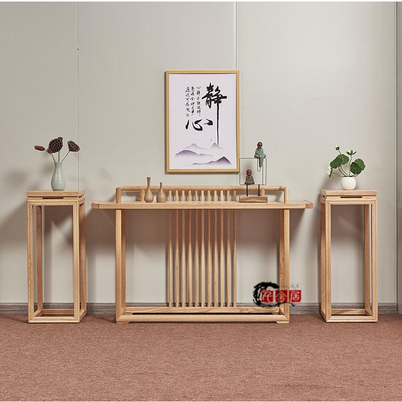 白蜡木新隔中式关玄现条案代简约xg0036餐边柜免邮进门断案几门厅