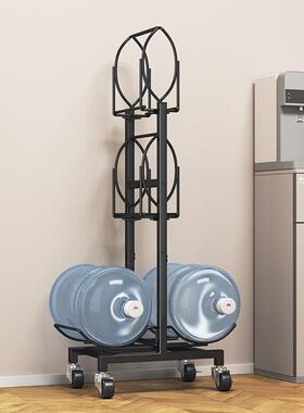 ZRF纳装水收支水架落地公司纯净饮用水置桶物架可移动家用饮机旁