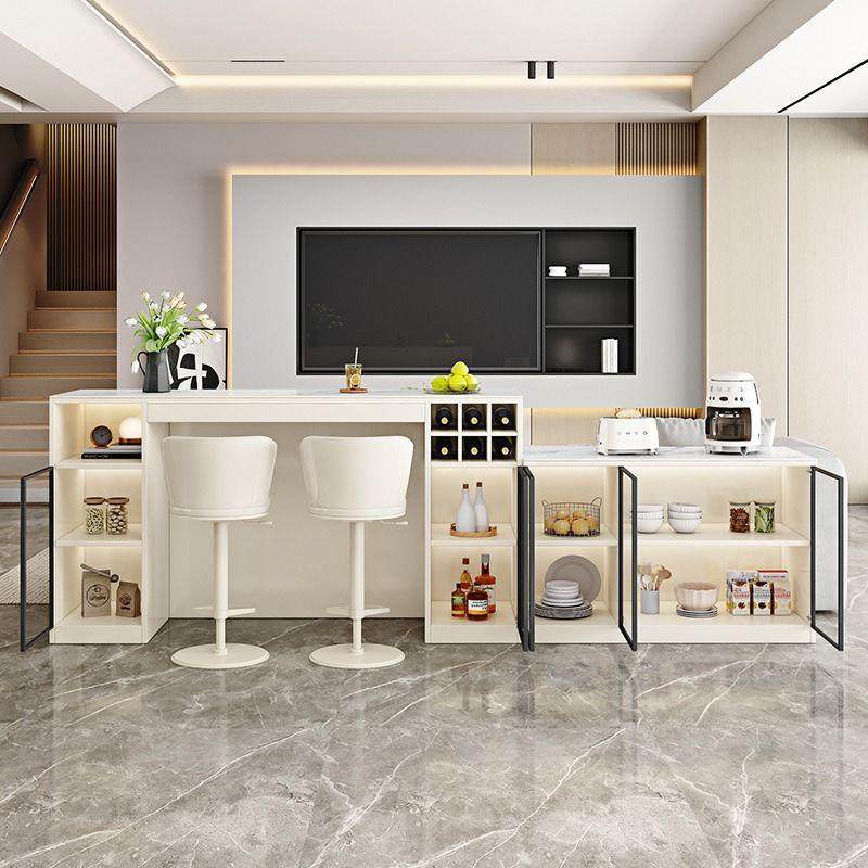 轻奢吧现台桌代505简约家用客厅小岩板户型中岛台餐桌实木隔柜一,住宅家具,吧台,淘宝优惠券,粉丝福利购,淘宝优惠卷