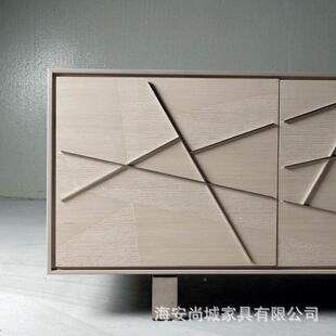 清式简新约玄FZF关柜储物柜电视柜设计师装饰柜新美古典风格可