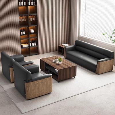 办公室沙发组合老板区商务会现议待会RC-113客休闲简约代茶几套接