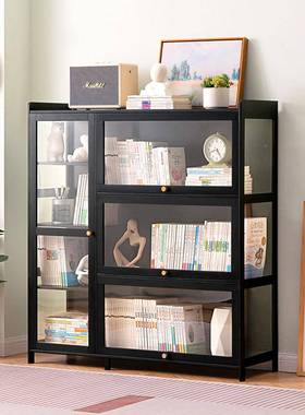 fc书架置物架童落地书柜子家用儿多层公UMS室墙边实靠木客厅办简