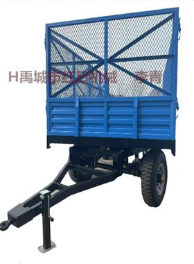 拖农用拖拉机车斗子粮食拉机拖车板AWN车拖斗后平斗车厢挖掘机拖