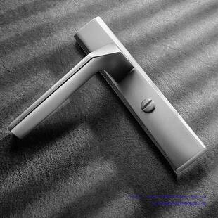 国卫生间门锁厕所浴室WSJ807无钥匙锁通用舌型小门锁铝合金单德舌