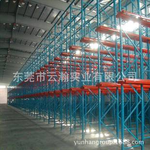 通式货架驶式通廊二层平台贯货架阁楼组式444合重型货架平入台