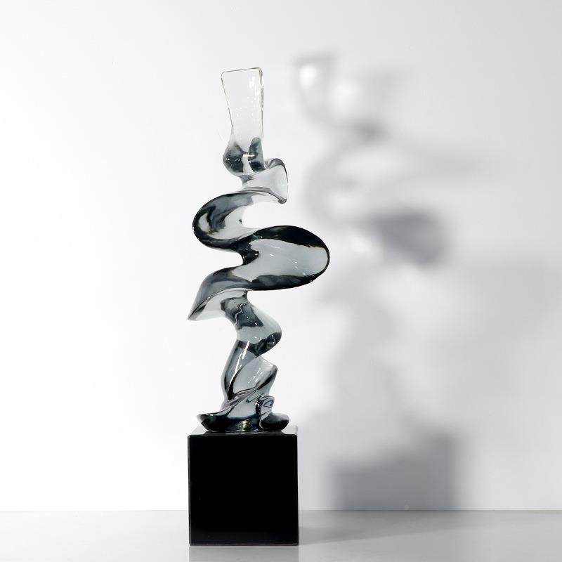 现代轻奢创意透树脂ES-A6132象飘带雕抽客厅电视桌明酒架塑展柜软,家居饰品,装饰摆件,淘宝优惠券,粉丝福利购,淘宝优惠卷