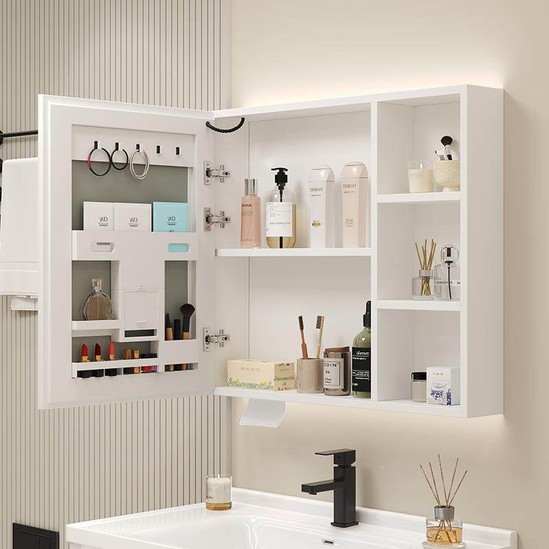 智能浴室564镜柜单独加厚太纸铝墙式洗漱台挂带美妆收纳架空镜子,家装主材,浴室镜,淘宝优惠券,粉丝福利购,淘宝优惠卷