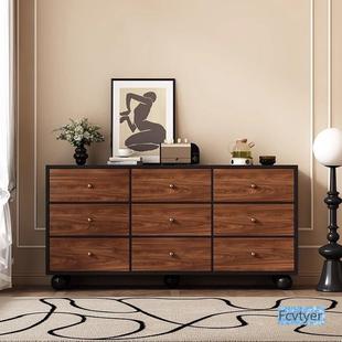 锴引斗柜五斗室卧柜床尾抽屉中一体柜储常规物柜靠墙五斗橱柜置物