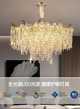 奢水晶吊灯GQZ客厅灯餐厅卧室家大轻气具用房间灯灯饰中山