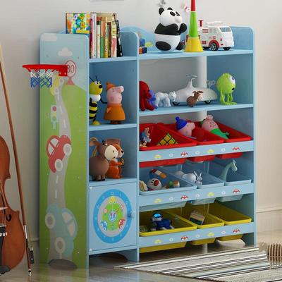 儿童书多功能玩具柜柜简约书RIE玩具柜收纳柜宝柜宝绘本架书架两