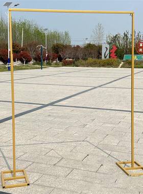 花架门户外花摆礼件道金属新款铁具艺圆环婚场景布置方形铁LKG艺