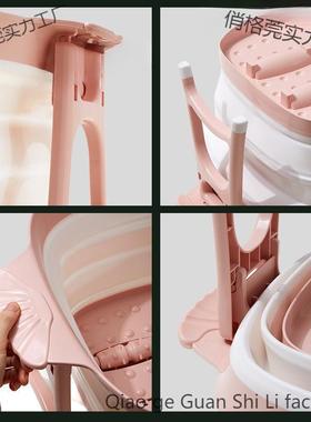 泡脚桶深折叠高过小腿便携足浴宿舍式家用盆加厚洗脚XLL盆保温泡