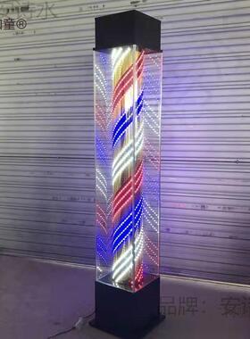 理发店转灯落地外防水发廊灯炫彩玻璃VHZ美发志户店灯箱可标批麦
