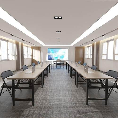 双横梁加固台式叠电脑折桌桌ECQ简约办条公桌书餐桌卧室学习桌长