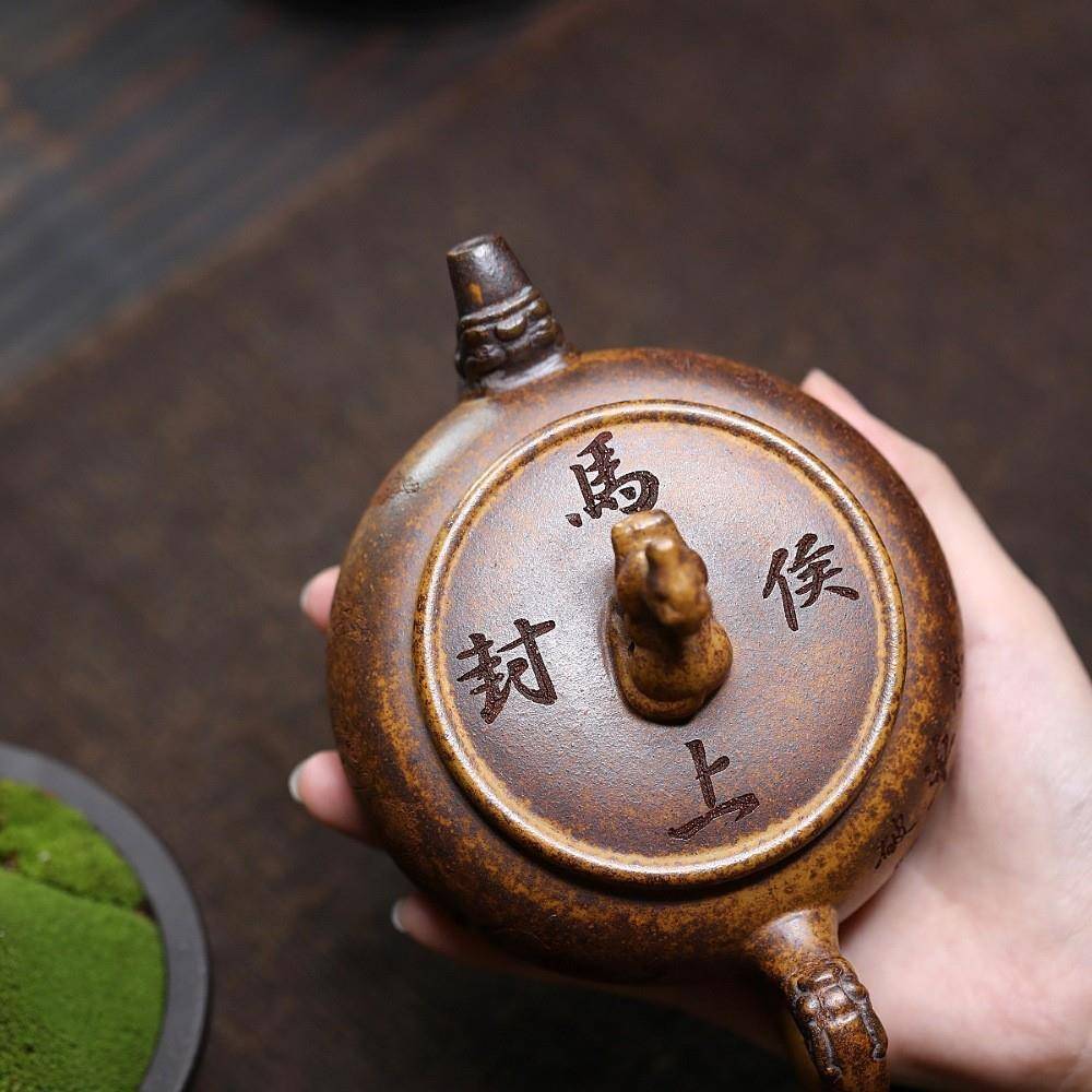 宜兴紫壶原封矿高段温泥手工茶具马上侯NLU家用茶砂壶源头地