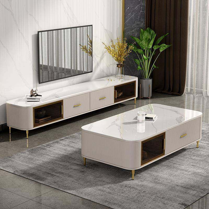 轻奢现代岩板茶几电视柜小户型客厅组合设计师款简约茶桌地柜整装,节庆用品/礼品,新娘配件,淘宝优惠券,粉丝福利购,淘宝优惠卷