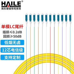 LC电信级单模12芯束装束状尾纤法兰盘分纤箱ODF配线架专用