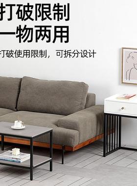 奢角沙发边几客厅侧岩板小46513茶几可移动几轻边桌边角置物床边