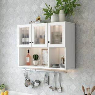 厨房吊架柜顶墙式书架墙壁柜柜化妆室收纳柜墙上351挂置物阳台收