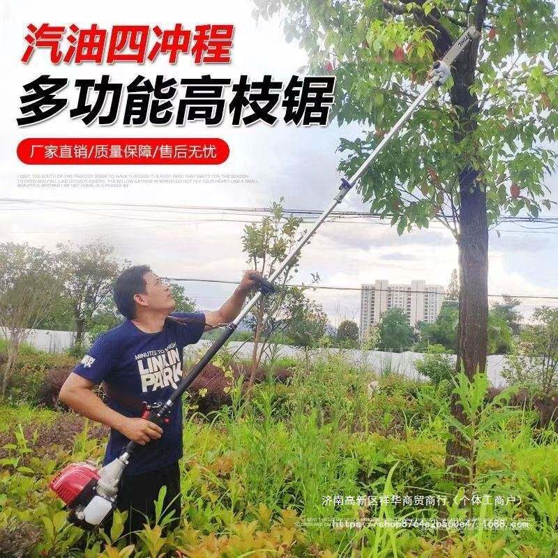 腾达牧高枝锯汽油四冲程多功能加长杆园林绿化修枝锯长柄油锯