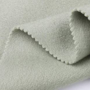 现货加冬高支澳毛双面呢面料770秋g厚毛大衣外套AZO双面羊绒面呢