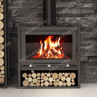 室壁炉真火木火炉内取暖柴家用燃木柴欧式匠人村柴柴火型室127内