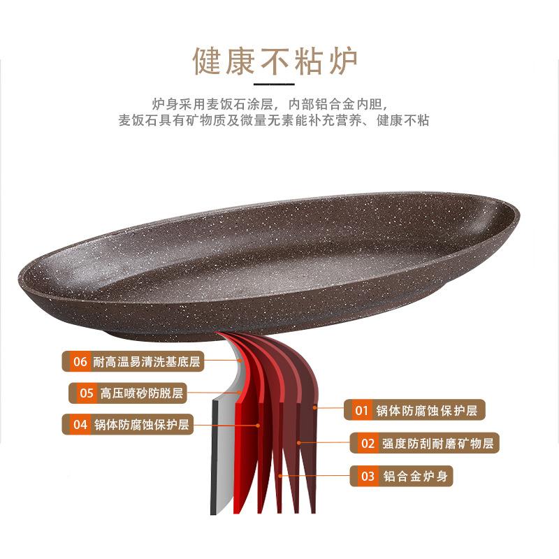 用不粘商酒精烤鱼炉柠檬烤鱼炉徽型菜臭鱼专用018炉鳜船烤鱼炉烤