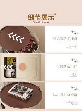 床头柜替代品家用边奶油风创意形塑料床圆边柜子收卧室小型几FSN