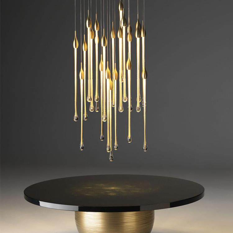 复式楼梯别长吊灯led跃吧台组合227灯墅客层厅玻璃大吊灯柱酒店灯,家装灯饰光源,智能吊灯,淘宝优惠券,粉丝福利购,淘宝优惠卷