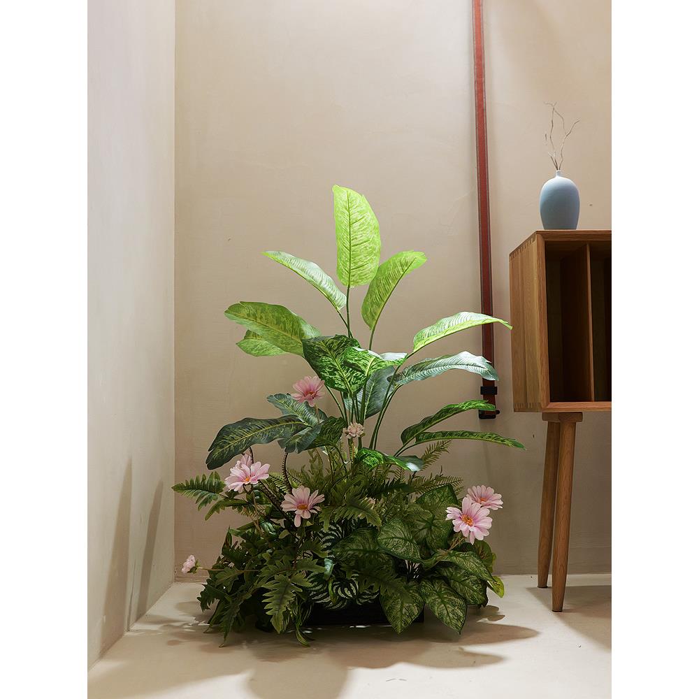 客厅红直播会议室橱窗餐厅20175762落地网间艺花绿植可假花
