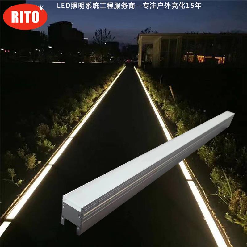 led长条地砖灯发WEG七彩低压地板户外埋嵌入式地灯24光v地灯磚燈