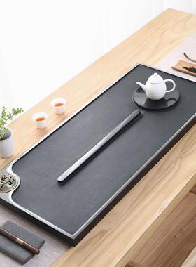 乌金石茶盘海天然石材茶石盘带水整块高档新YtJ46pRd茶款家用原石